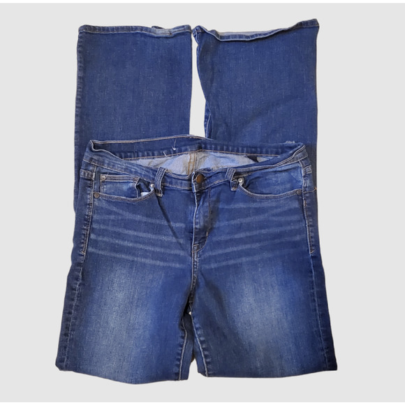 Calvin Klein Womens Jeans 30x31 Size 10 Tall Bootcut Dark Wash Stretch - Picture 10 of 10